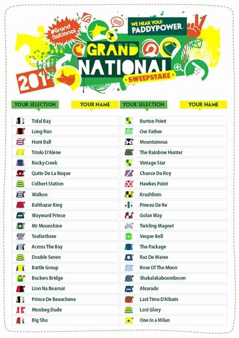 grand national runners form grand national runners form