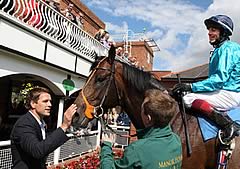 Michael Owen with Brown Panther