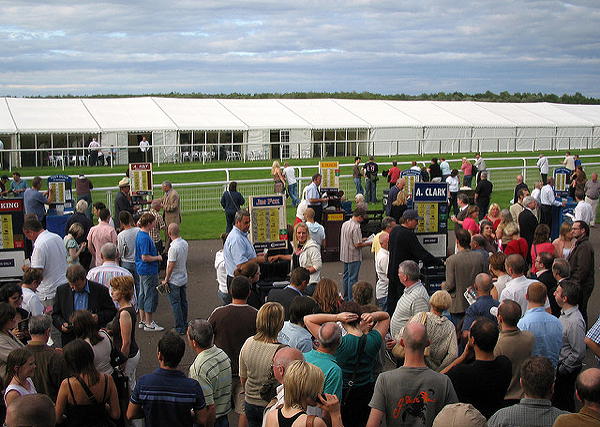 Bookmakers betting ring at Musselburgh