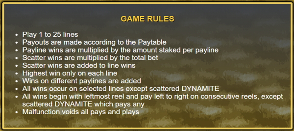 game rules