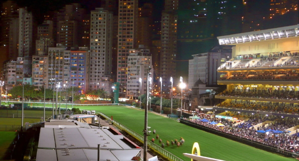 Happy Valley Racecourse in Hong Kong