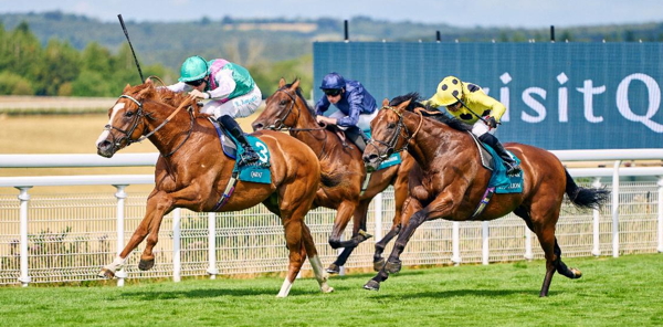 Qirat wins the Visit Qatar Sussex Stakes